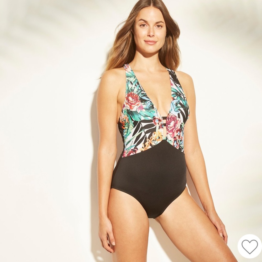 Women's Plunge One Piece Swimsuit - Clean Water